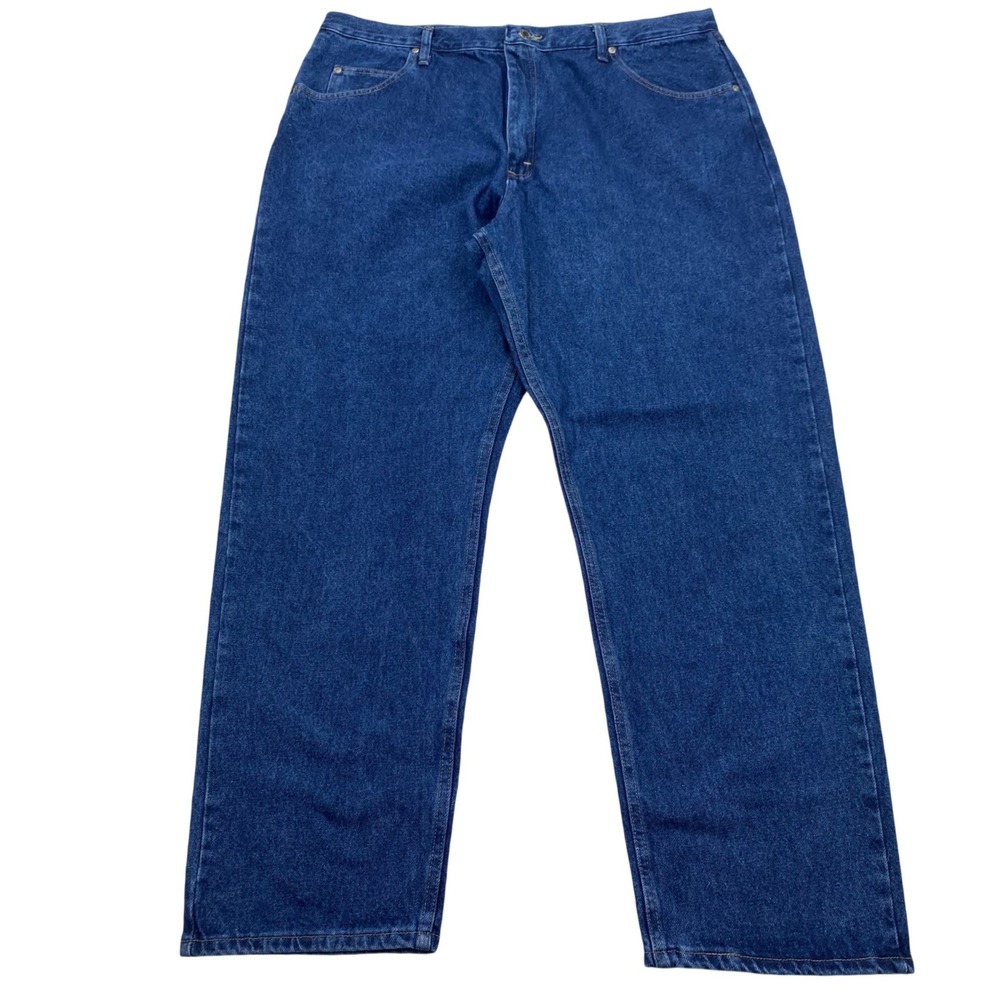 Wrangler Five Star Relaxed Fit Jeans Mens 42x32 Blue Denim Straight Leg 9760WDR